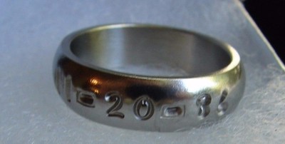 Stainless Steel Narcotics Anonymous NA Sobriety Clean DATE Ring Jewelry  