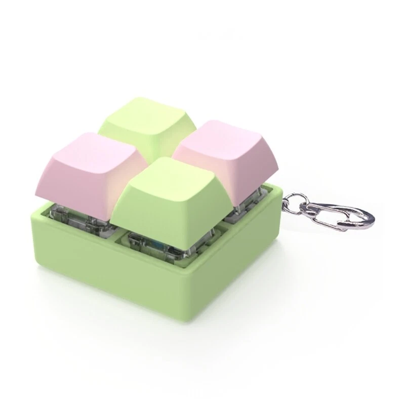 1PC Mechanical Keyboard Switches Tester Keychain with LED Stress Relief Tool