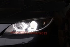 For Mazda 3 Speed 3 03-09 Headlight Crystal Switchback Led Halo Ring Siganl Drl For Mazda 3 Speed 3 03-09 Headlight Crystal Switchback Led Halo Ring Siganl Drl
