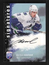 Markus Naslund AU 2007-08 Upper Deck Be a Player Signatures Canucks #S-MN