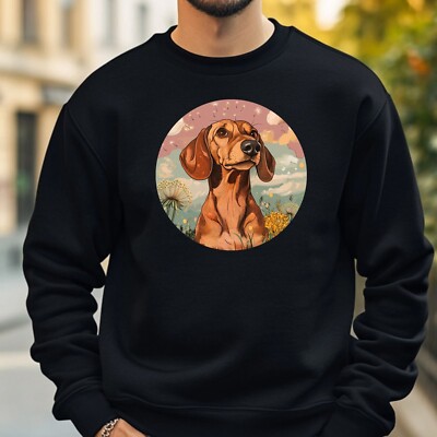 Dackel mit LöwenzahnSweatshirt Kuschelig und Perfekt für jeden Anlass S bis 4XL