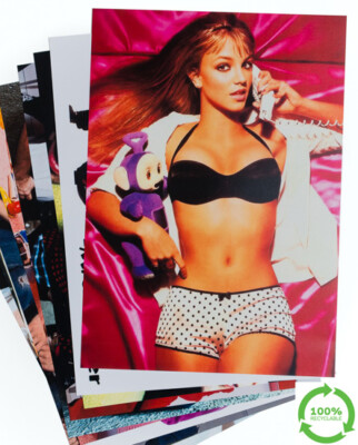 90er Party Deko 10er Pack 90er Popstars und Bänder Poster DIN A4