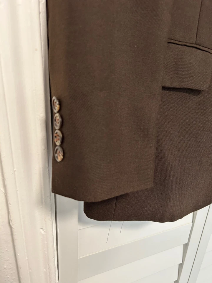 Pierre Cardin vintage 70s 80s brown polyester knit union made three piece suit 4 - Image 3 of 4