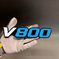 1pc V 800 Custom Text 3d Car Emblem Multicolor Acrylic Car Fender Badge