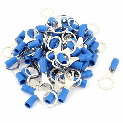 70pcs Cable Connector Pre-Insulated Ring Terminal RV2-10 for AWG 16-14 Wire  *bn