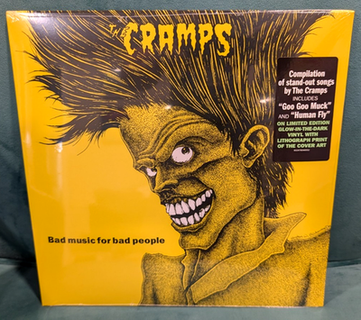 The Cramps Bad Music for Bad People LP 2025 IRS Glow Vinyl SEALED