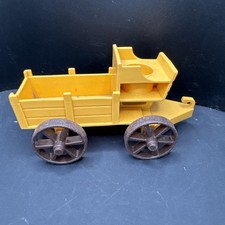 Fisher Price Little People Vintage Brown Stagecoach Western Town Wagon 934