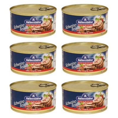 6er Pack Halberstädter Schweinefleisch im eigenen Saft (6 x 300 g)