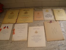 LOT OF 9 PROGRAMS FOR VISIT OF ANTONIN NOVOTNY CZECH SOCIALIST 1963 (D16)