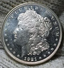 1921 Morgan Silver Dollar Brilliant Uncirculated PL-DMPL OBVERSE