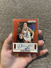 2025 Panini Prizm WNBA Julie Vanloo Red Throwback Auto /99 Los Angeles Sparks