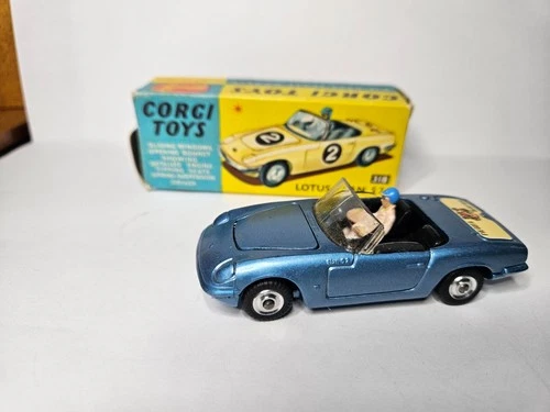Corgi Toys #318 Lotus Elan S2 "I've Got A Tiger In My Tank" with Original Box