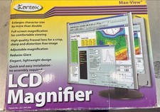 Lcd Monitor Magnifier Filter For 17" Flat Panel Monitor NEW/OPEN BOX