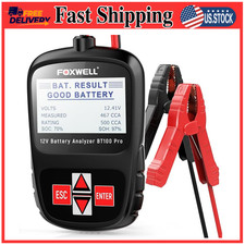 12V Battery Load Tester 100-1100CCA Alternator Analyzer for Car Truck SUV