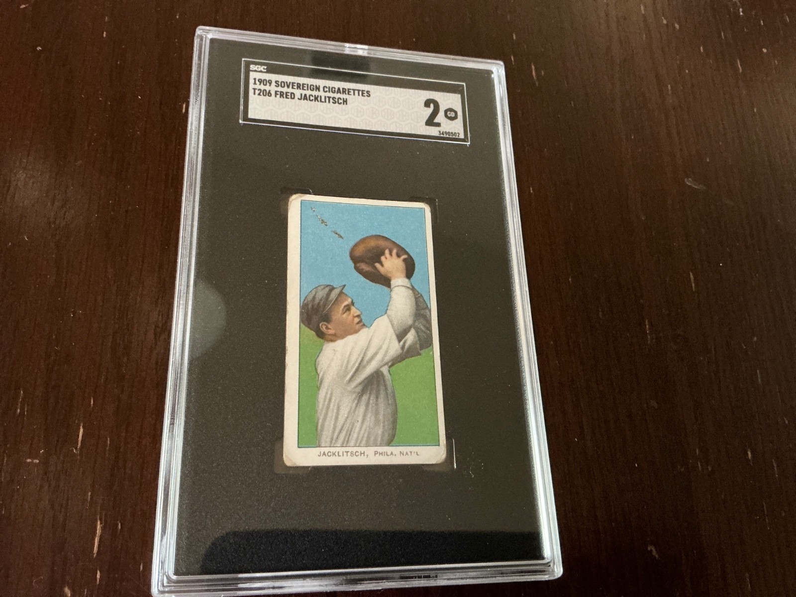 1909 T206 Sovereign 150 Fred Jacklitsch SGC 2