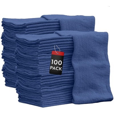 Auto Mechanic Towels 100 Pack Bulk Rags 100% Cotton Commercial Grade Rags Siz...