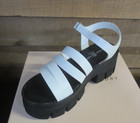 CHINESE LAUNDRY LOW DOWN WHITE LEATHER WOMEN'S SANDAL - SIZE 7-10