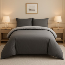 Luxury Reversible Duvet Quilt Cover Printed Single Double King Size Bedding Set