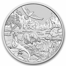 2026 Australia 1 oz Silver Wonders of Australia- The Outback BU 82.14 per troy oz