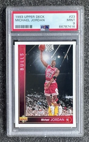 1993 Upper Deck Michael Jordan #23 (No Light) Chicago Bulls (MVP/HOF) PSA 9 MINT