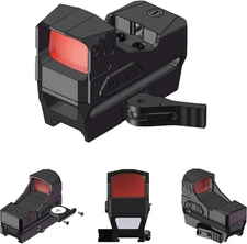 Multi-Reticle 2 MOA & 65 MOA Circle Open Reflex Sight, QD Auto Lock, Integral Hi