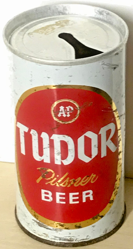 Trenton, NJ *Seldom Seen as ZIP TOP* Tudor Pull Top Beer Can "Tudor Brewing"
