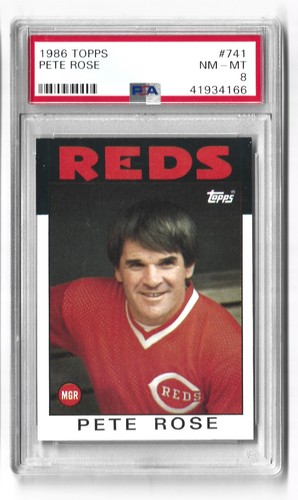 1986 Topps Pete Rose #741 card