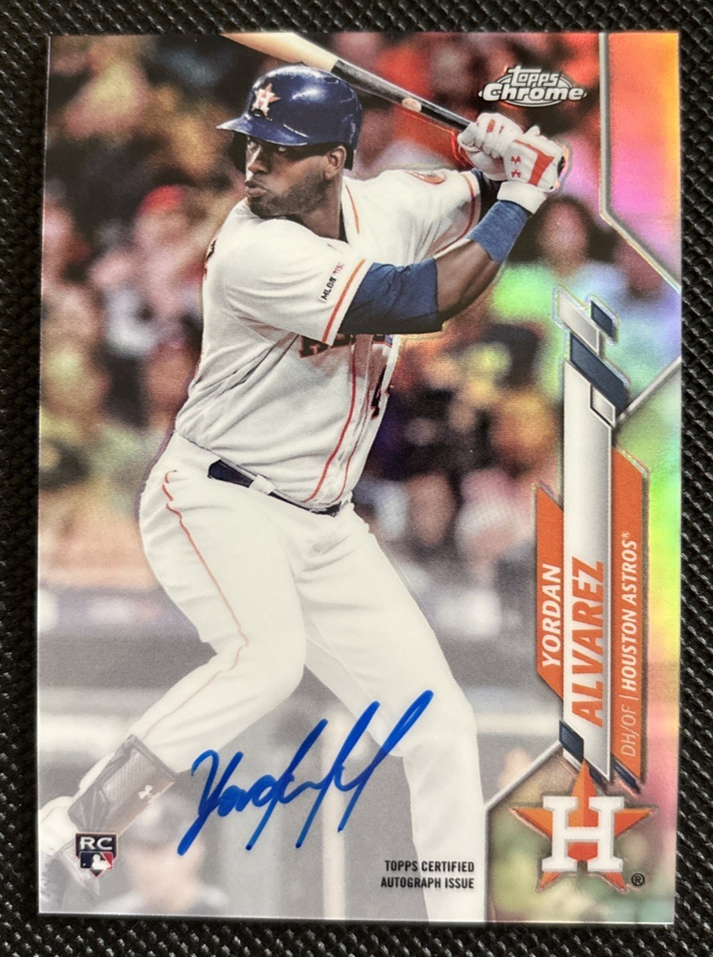 2020 Topps Chrome - Yordan Alvarez RC On-Card Auto #RA-YA Refractor #'d 232/499