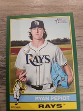 2025 Topps Heritage #456 Ryan Pepiot Green Border SP