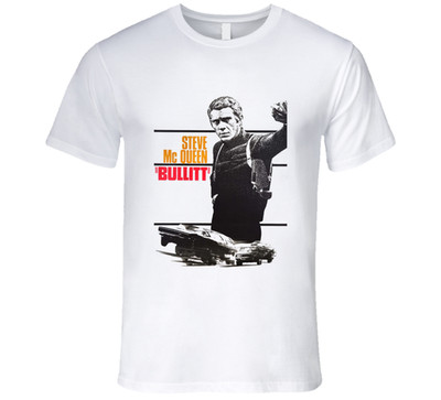 Bullitt 1968 Movie  T-Shirt 100% Ring Spun Cotton Tee Gift New