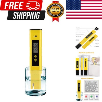 PH Meter for Water Hydroponics Digital PH Tester Pen 0.01 High Accuracy Pocke...