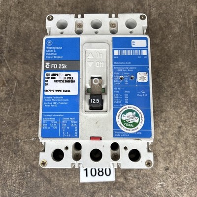 Cutler Hammer FD3125LSA06S02 FD 25K Circuit Breaker 125A