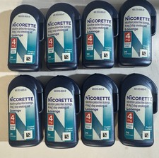 160 Nicorette 4 mg Ice Mint Coated Lozenges Nicotine Polacrilex Sugar Free 20x8