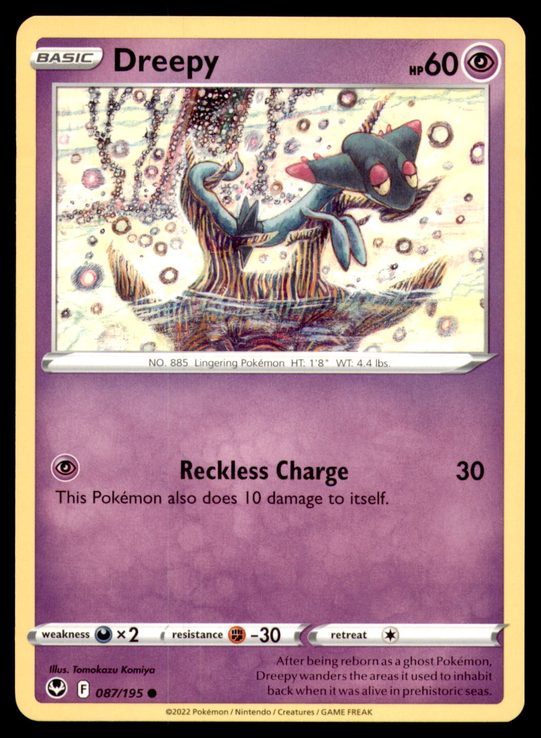 Dreepy 087/195 Silver Tempest 2022 Tomokazu Komiya