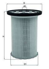 MAHLE KX341 Fuel Filter Insert 93mm Diameter Fits Porsche Cayenne VW Touareg