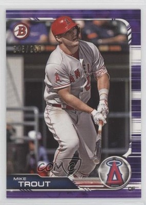 2019 Bowman Purple /250 Mike Trout #1 1dz0