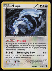 Lugia 78/124 XY Fates Collide Holo Rare Deck Exclusives