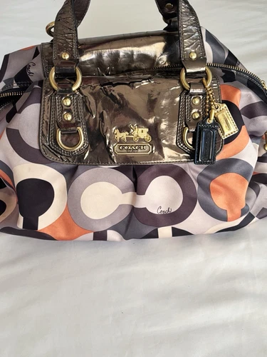 Borsa a tracolla Coach edizione limitata vintage Op Art Sabrina Y2K 12929