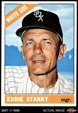 1966 Topps #448 Eddie Stanky White Sox MANAGER 8 - NM/MT