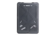 1840-6661 B-Holder Rigid Plastic Vertical 3-Card Holder, Black