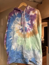 Travis Scott Astroworld Festival Tie Dye Hoodie Sweatshirt Mens Size XL
