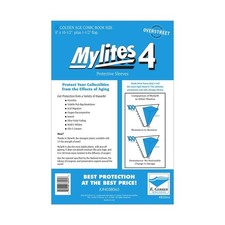100 Sleeves E Gerber MyLites4 Mylar 4 Mil Archival Bags Golden Age Comic Book