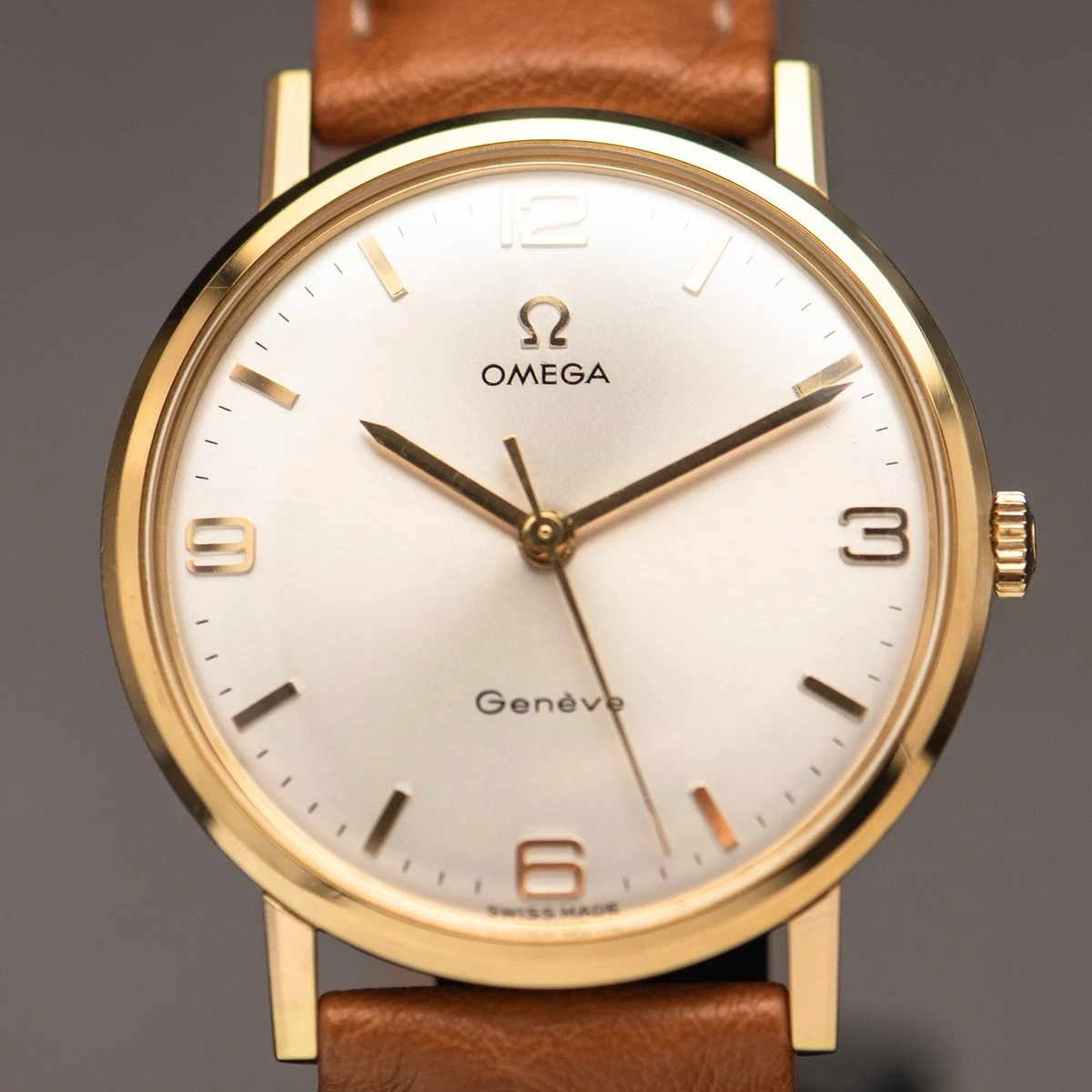OMEGA Geneve Gold Plated Case Wristwatches without Water Resistant