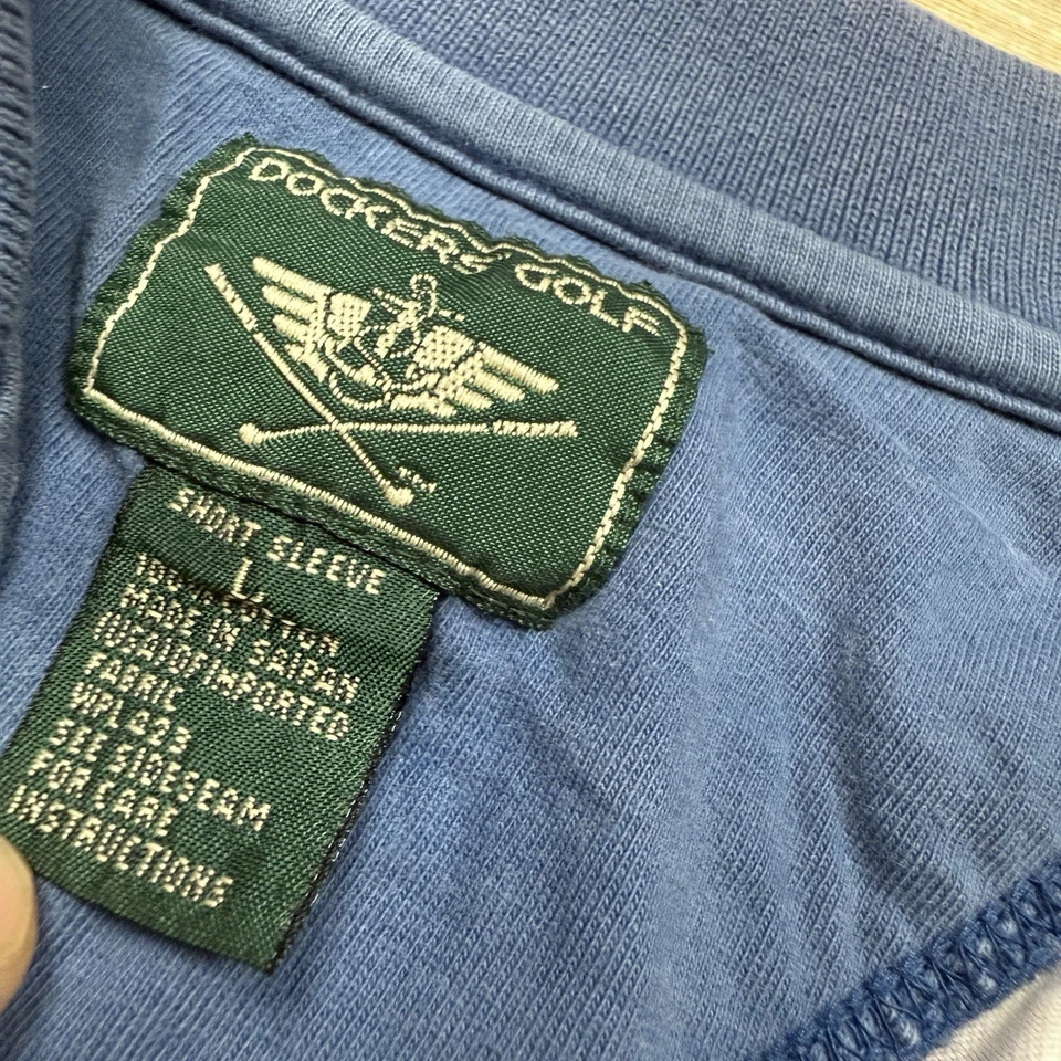 Vintage Dockers 90s Golf aop Polo Shirt Large Men’s All Over Print Country Club - Image 3 of 4