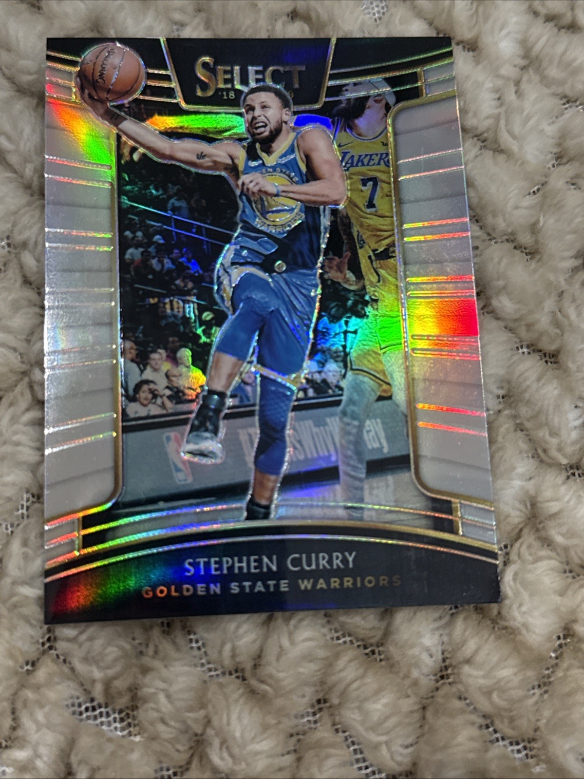 2018-19 Panini Select Stephen Curry Concourse Silver Refractor Warriors