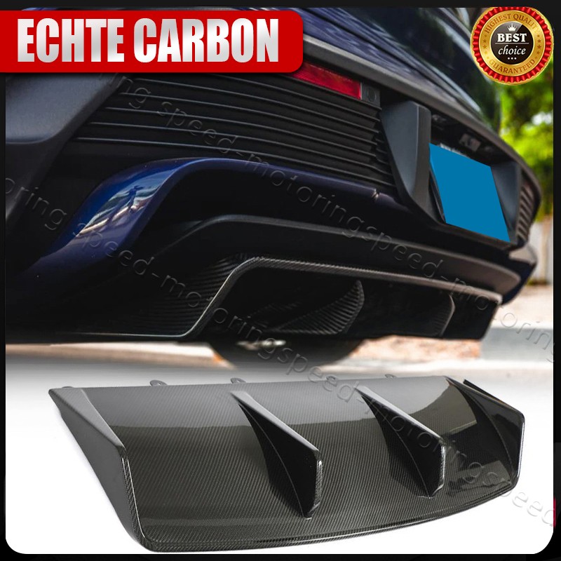 DRY Carbon Heckdiffusor Diffusor Heckspoiler Für Porsche Taycan 9J1 Turbo 2019+
