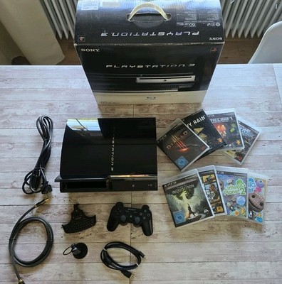 Sony PlayStation 3 PS3 Fat 60 GB CECHC04   4 USB   PS2-kompatibel   OVP