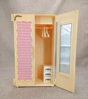 Vintage 1981 Miss Merry’s Fashion Doll Wardrobe Set Barbie Closet Armoire Pink