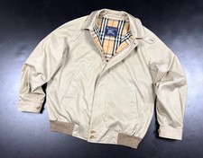 Vintage BURBERRY Prorsum Beige Nova Check Cotton Bomber Jacket Size 50 M/L