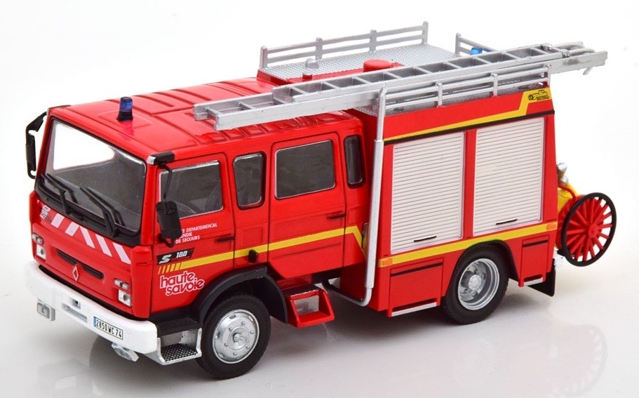 Camion pompier miniature Renault VI S180 Mildliner 1993 IXO le souvenir des héros de l'enfance